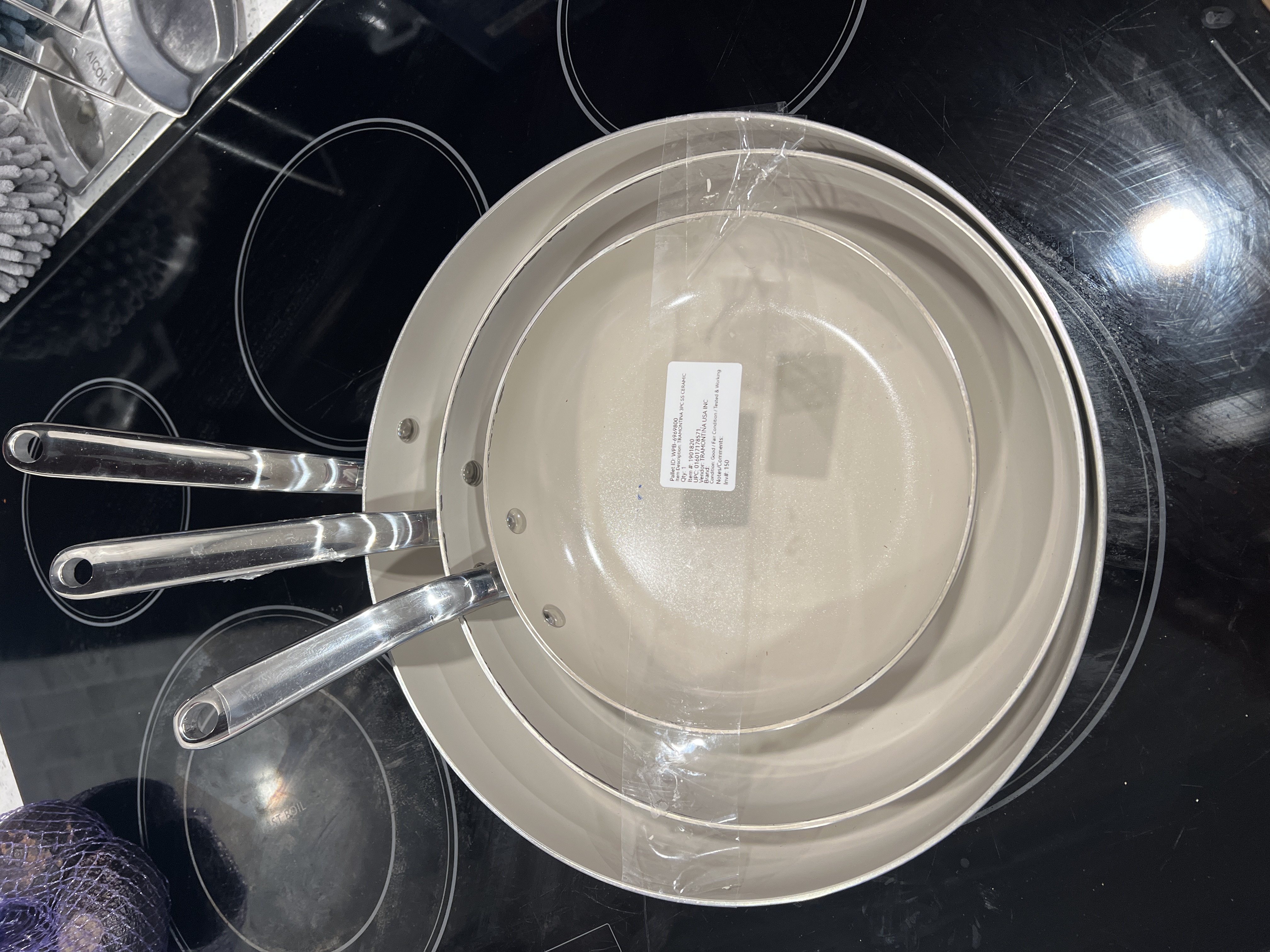 TRAMONTINA 3PC SS CERAMIC