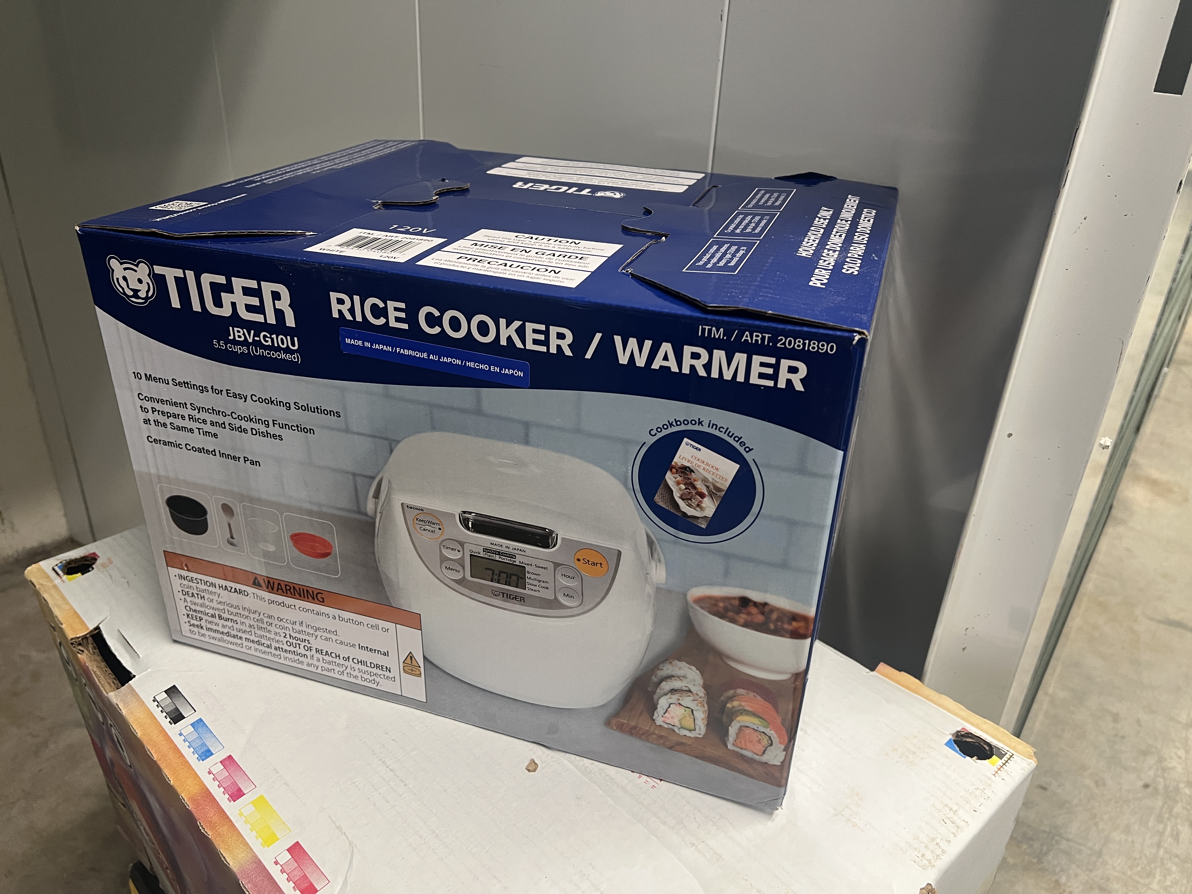 TIGER RICE COOKER - Capacity: 5.5 Cups (Uncooked) / 1.0 Liter