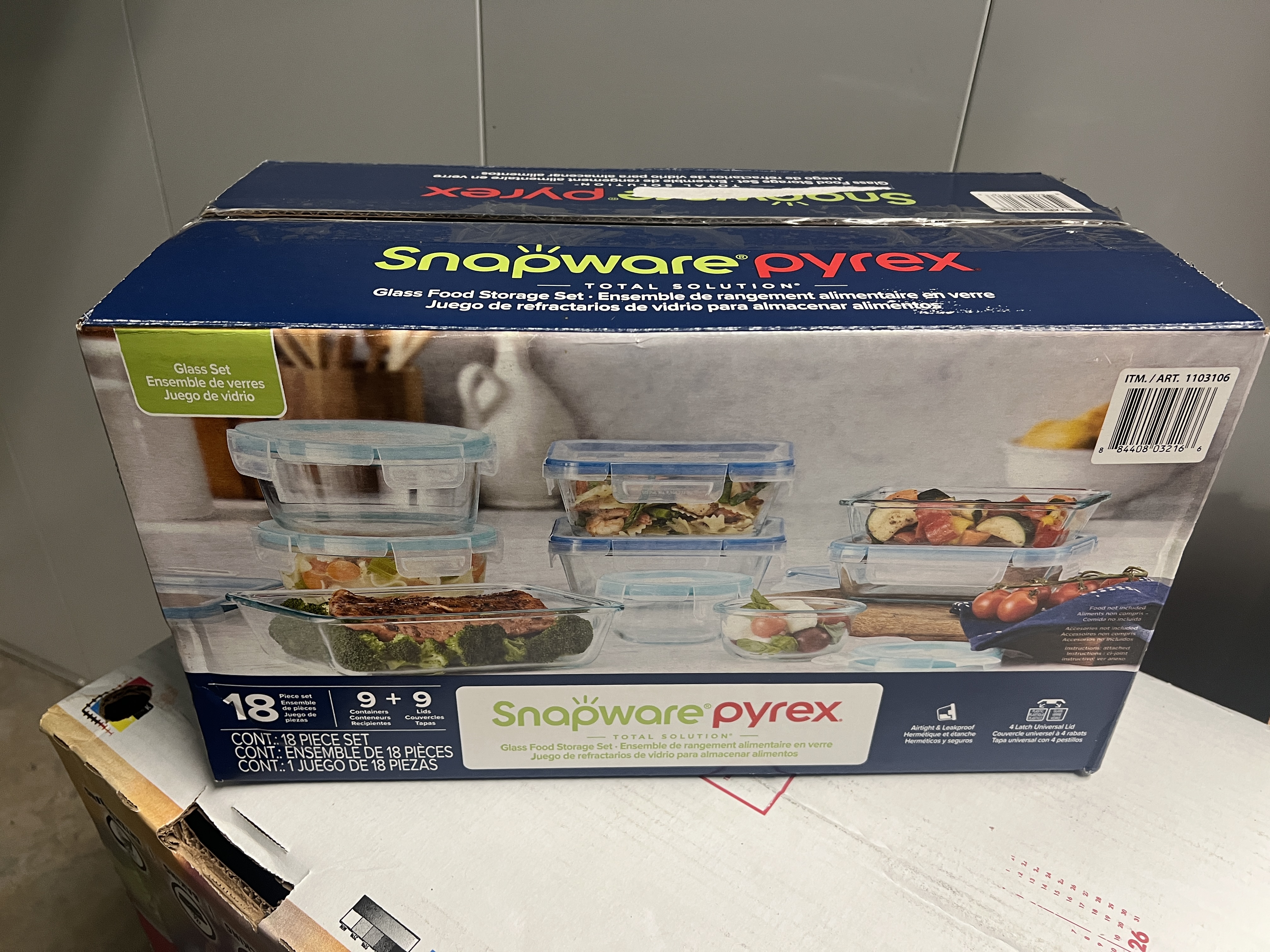 SNAPWARE 18PC PYREX GLASS