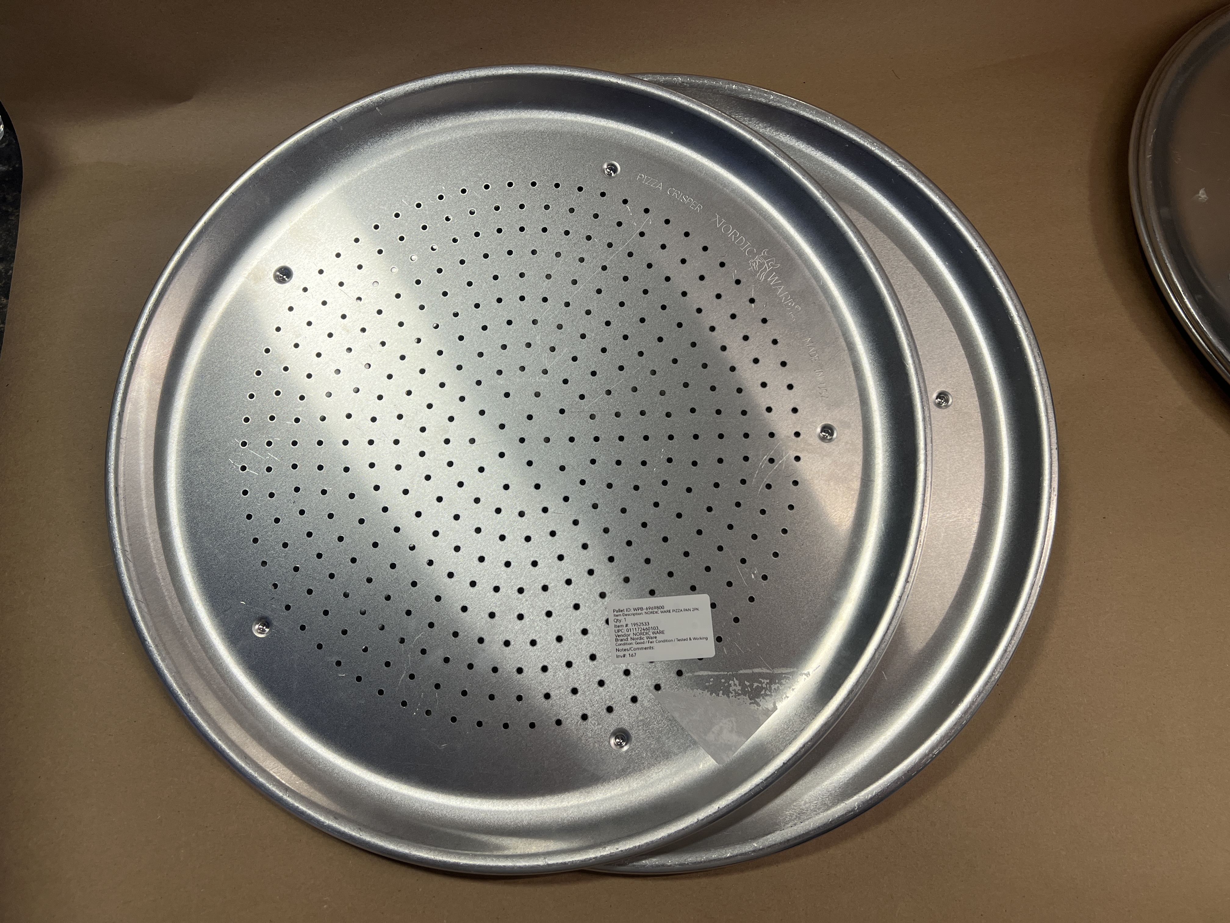 NORDIC WARE PIZZA PAN 2PK