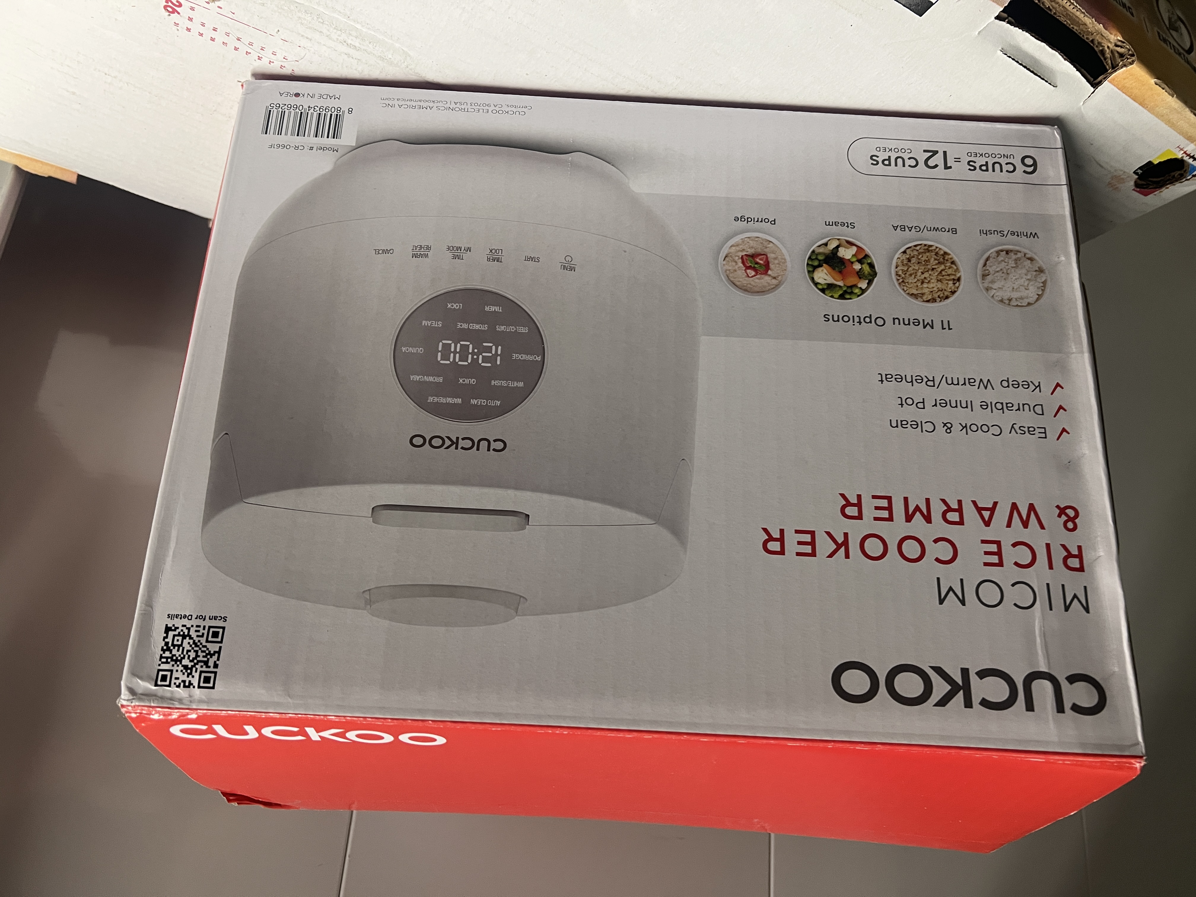 CUCKOO 6-CUP RICE COOKER